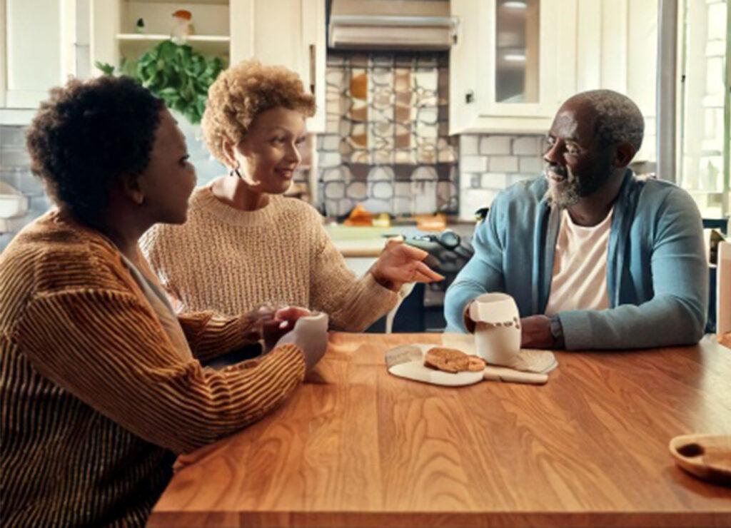 Family discussing Assisted Living