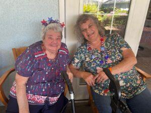 Two residents sharing the afternoon.